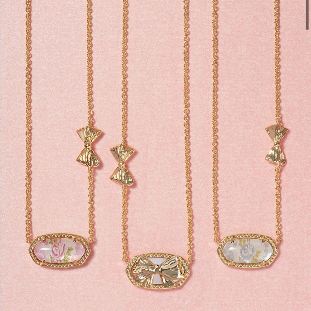 Kendra Scott x LoveShack Fancy Elisa Necklace in Blue Romance